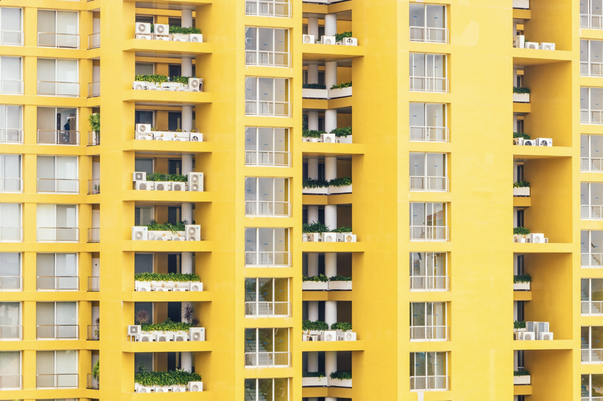 yellow building